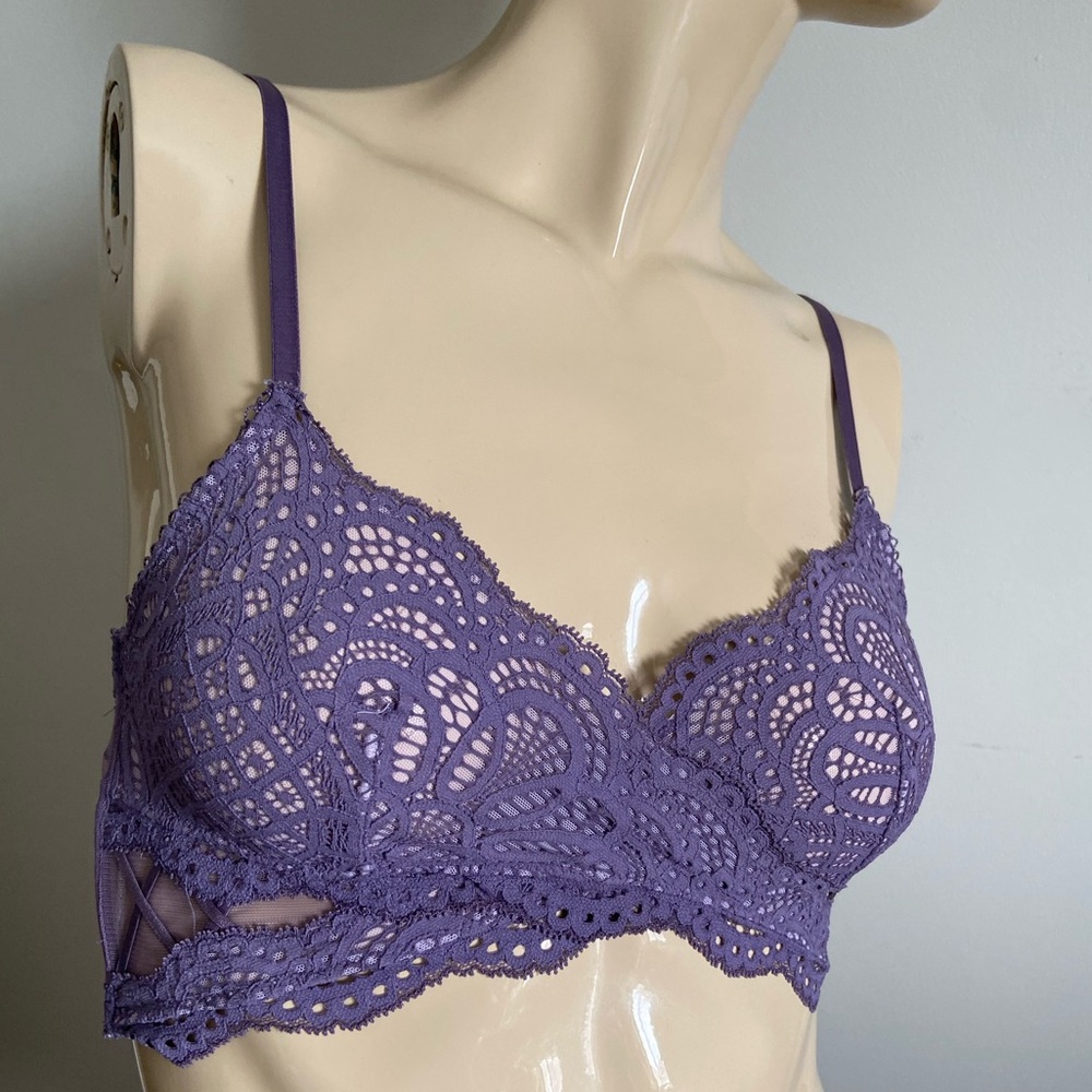 Victorias secrets Dream Angel lace size small purple bralette